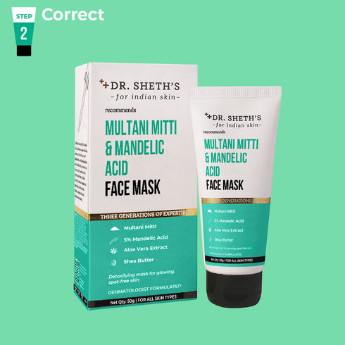 Dr. Sheth's Multani Mitti and Mandelic Acid Face Mask 50g